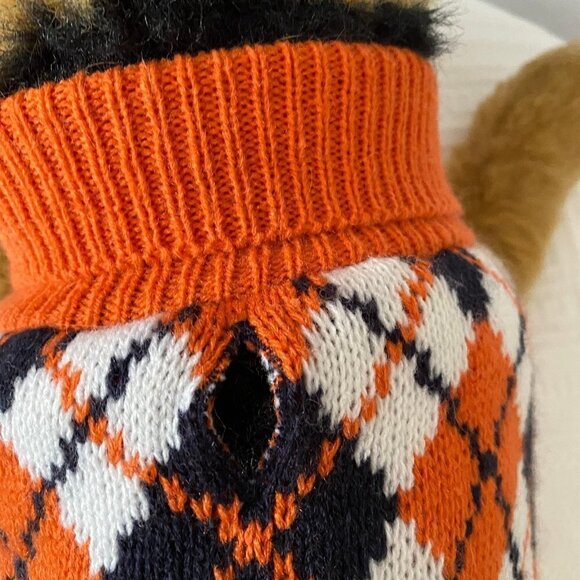 Pet Dog Cat Argyle Knitted Winter Sweater - Picture 5 of 12
